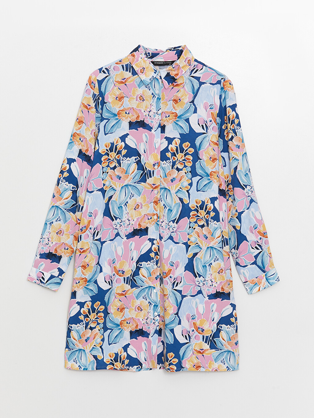 Patterned Women's Shirt Tunic-5