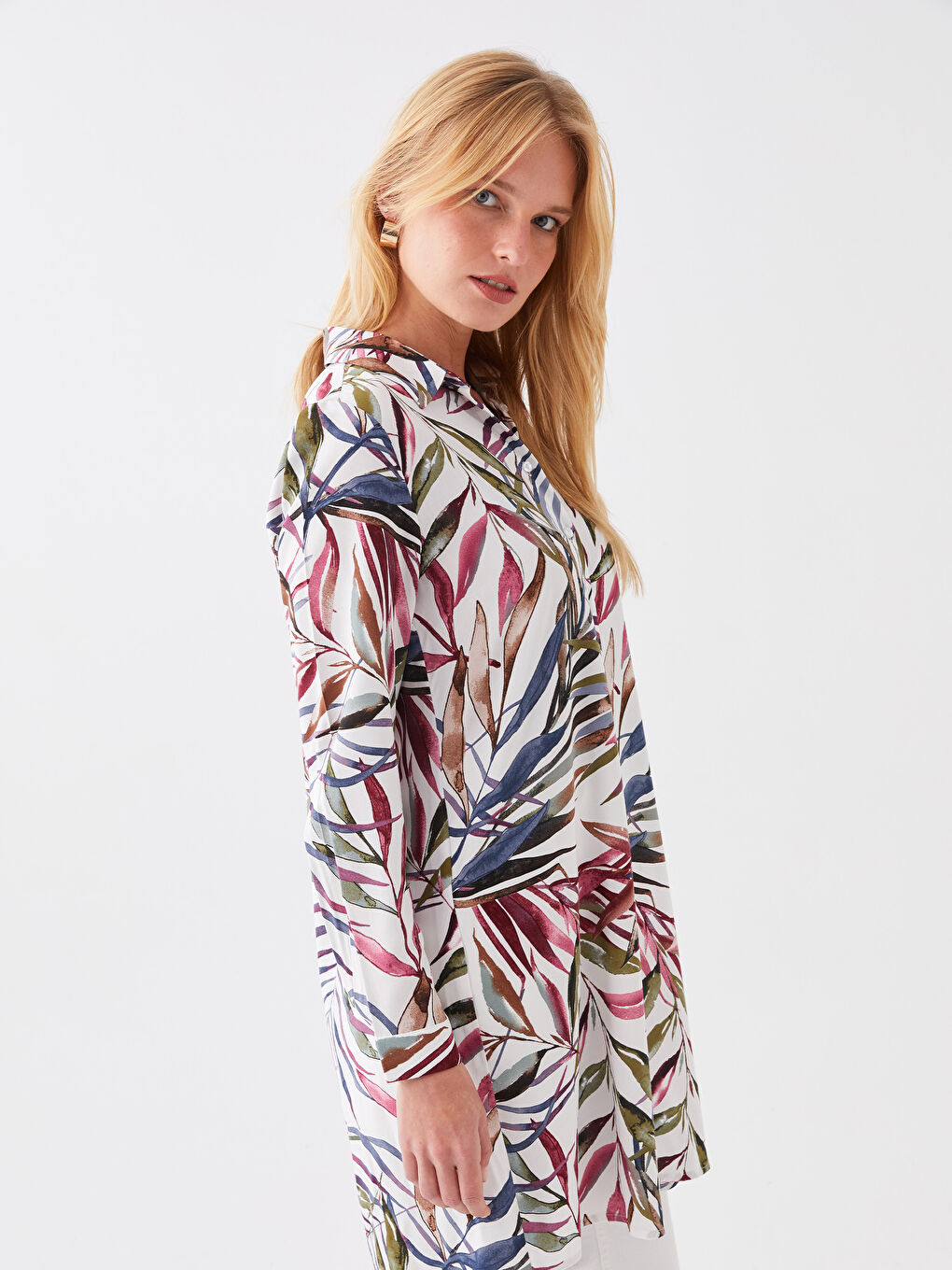 Tunique Chemise à Motifs pour Femmes-1