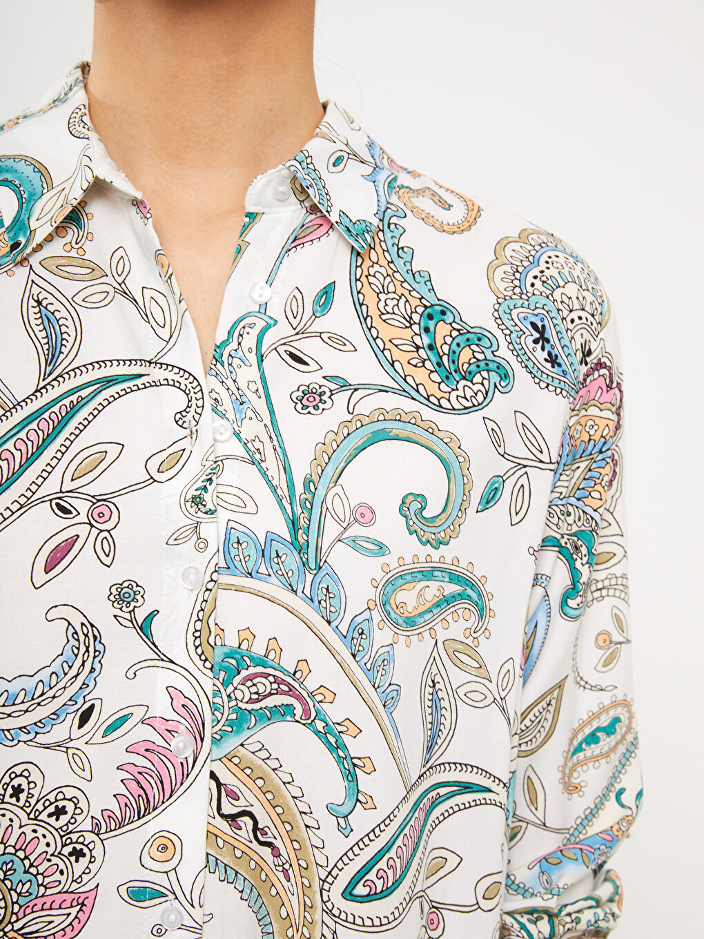 Patterned Women's Shirt Tunic-3