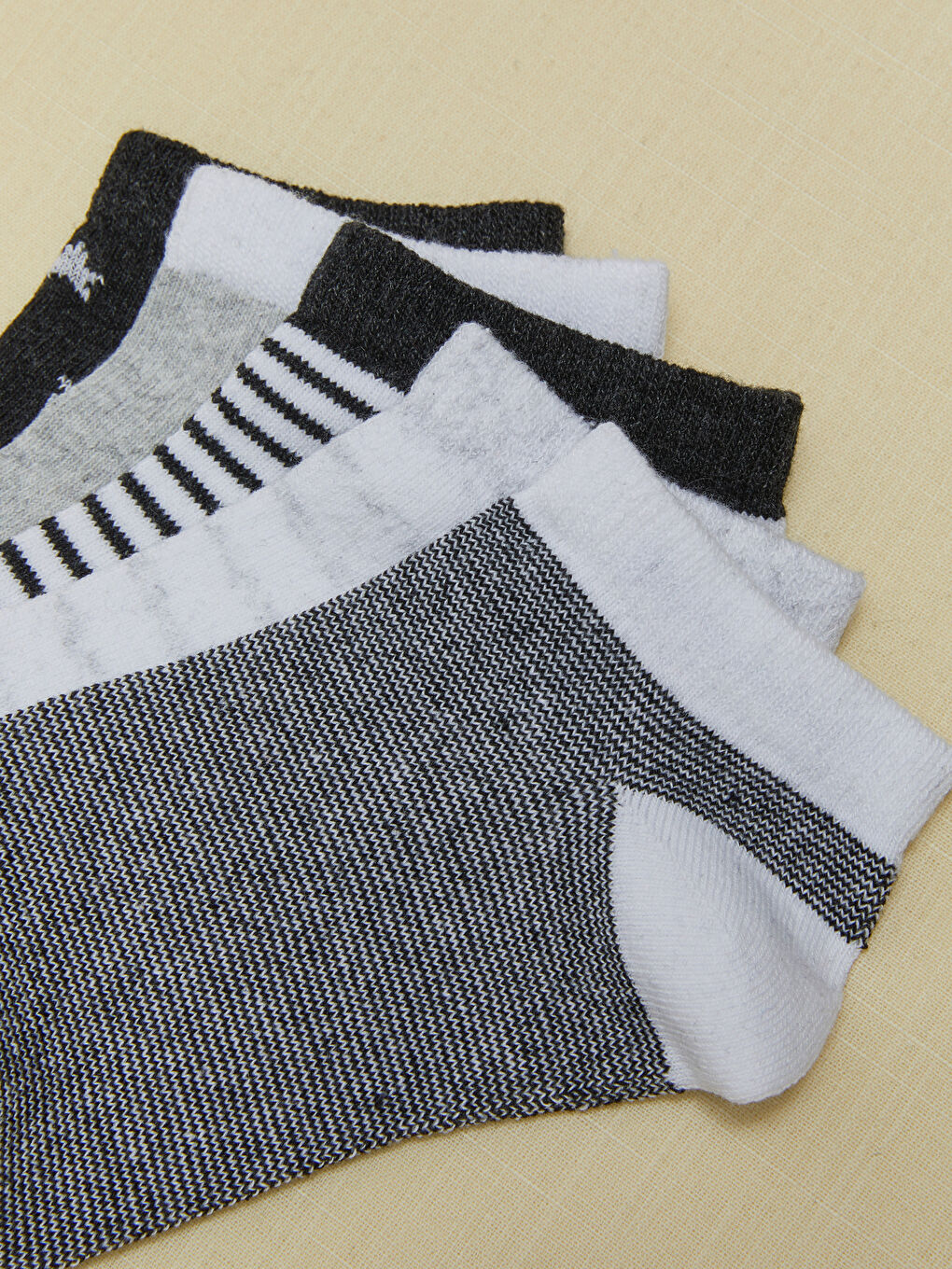Karışık Çizgili Erkek Çocuk Patik Çorap 5'li-2