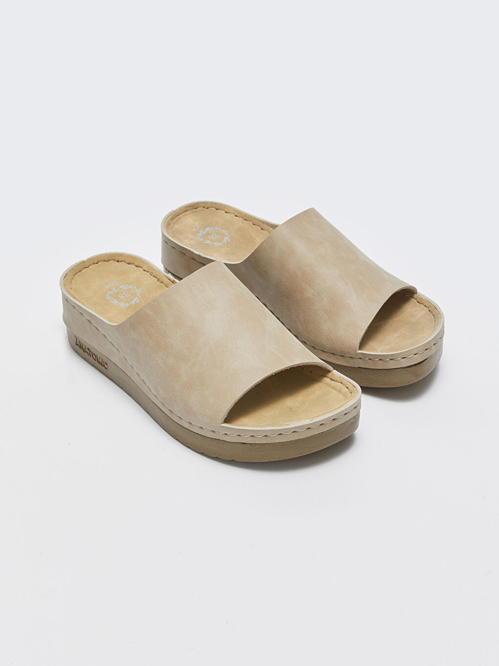 Slider en Suédine à Bride Unique pour Femmes