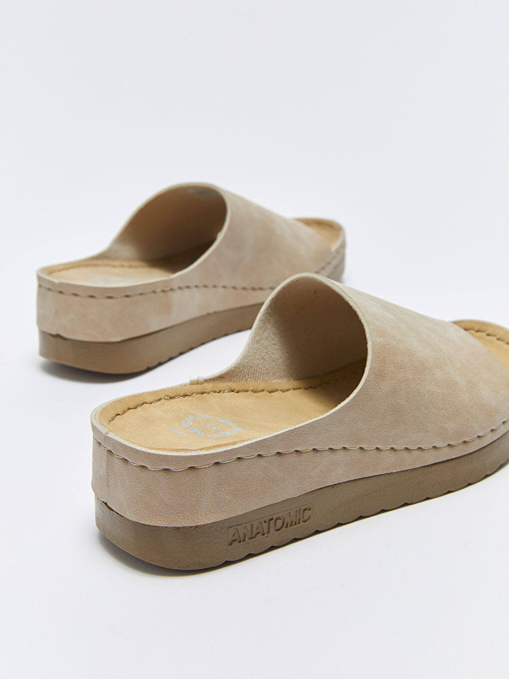 Slider en Suédine à Bride Unique pour Femmes-4