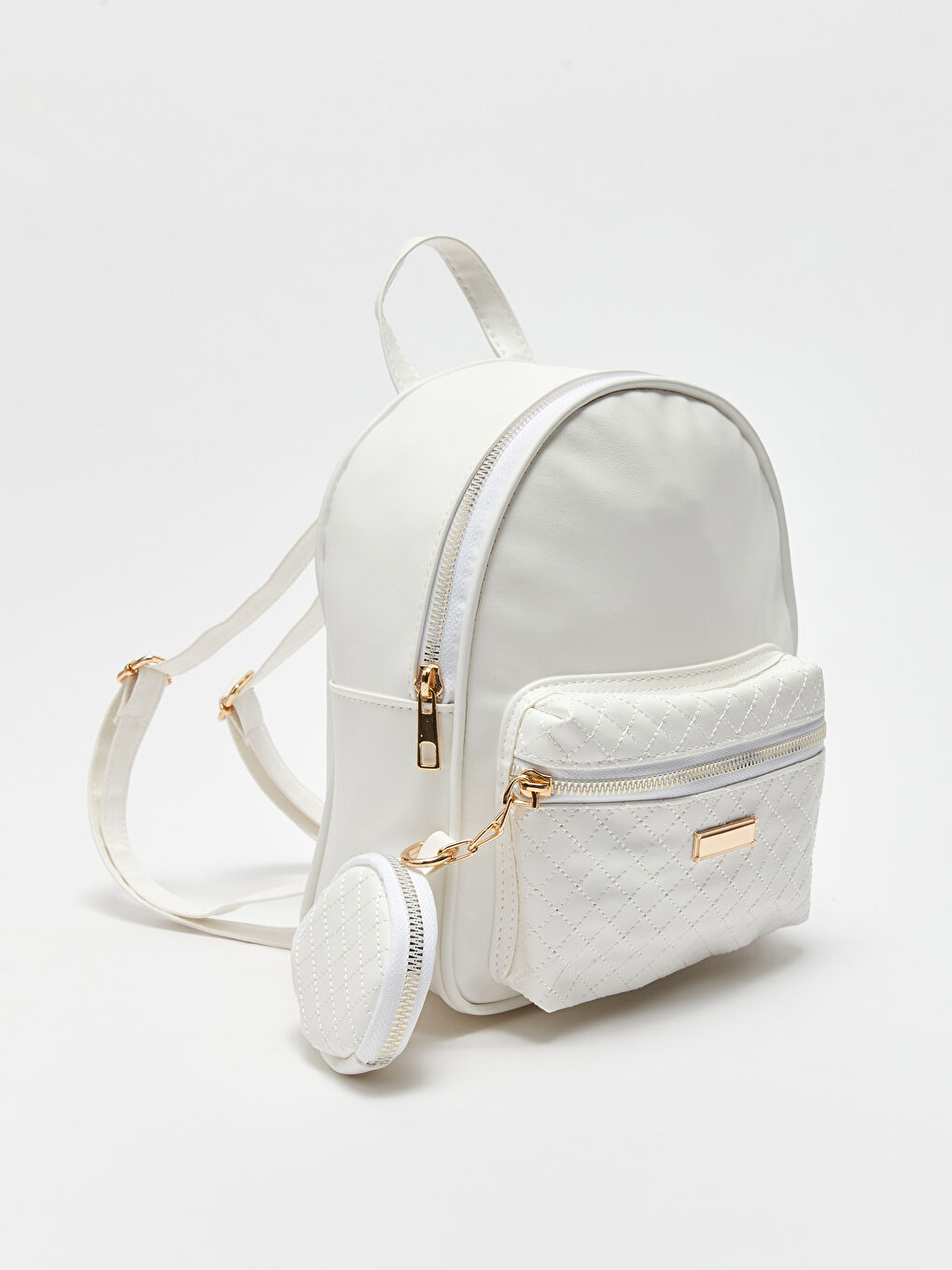 Rucsac pentru Fete cu Portofel Aspect Piele-1