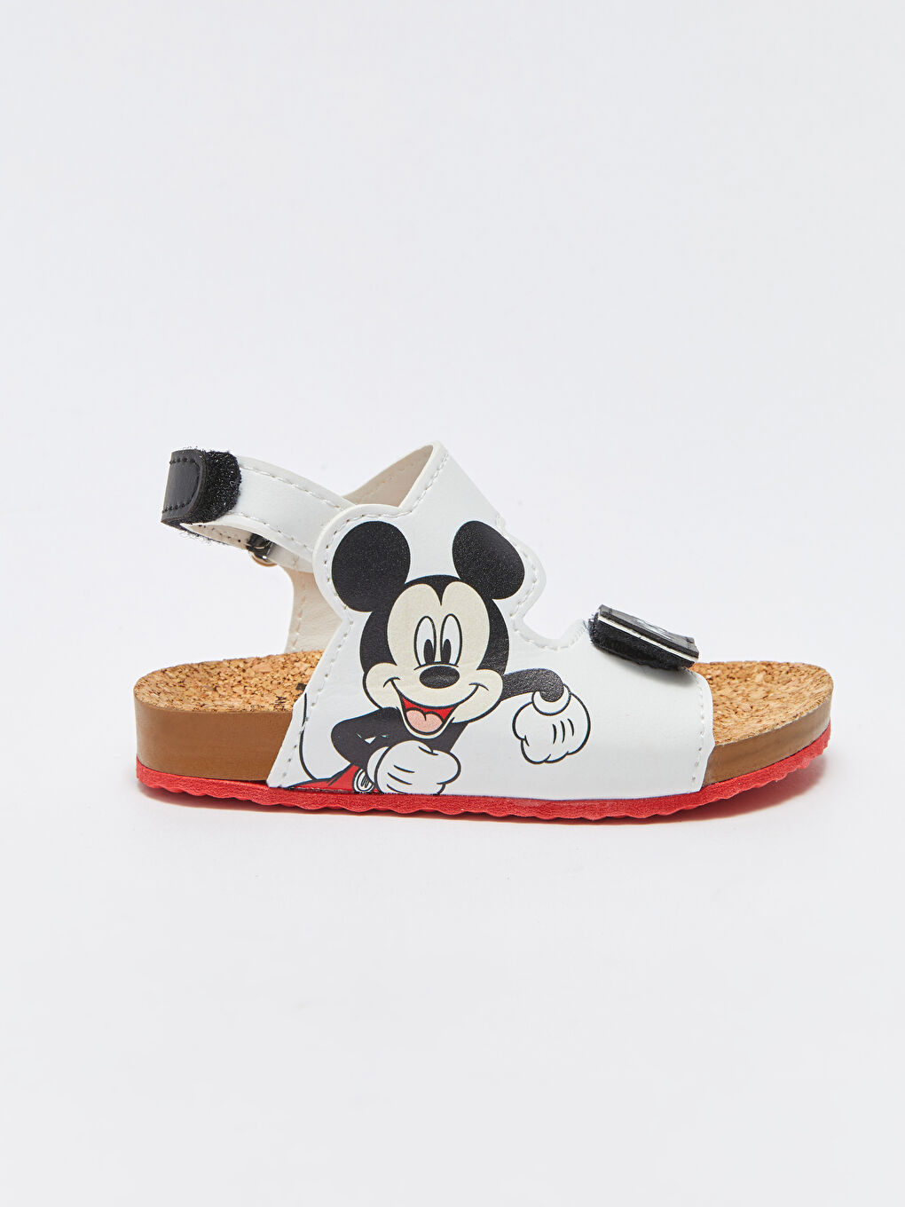 LCW STEPS Beyaz Mickey Mouse Baskılı Erkek Bebek Sandalet - 1