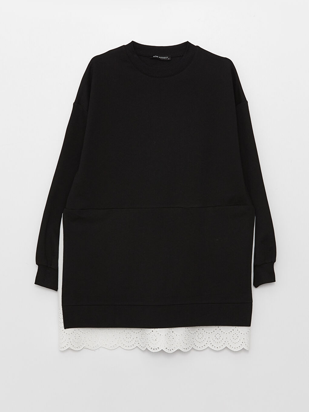 Tunique en Sweatshirt à Col Cheminée pour Femmes-5