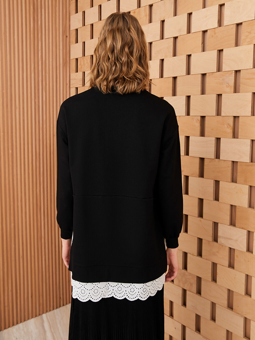 Tunique en Sweatshirt à Col Cheminée pour Femmes-4