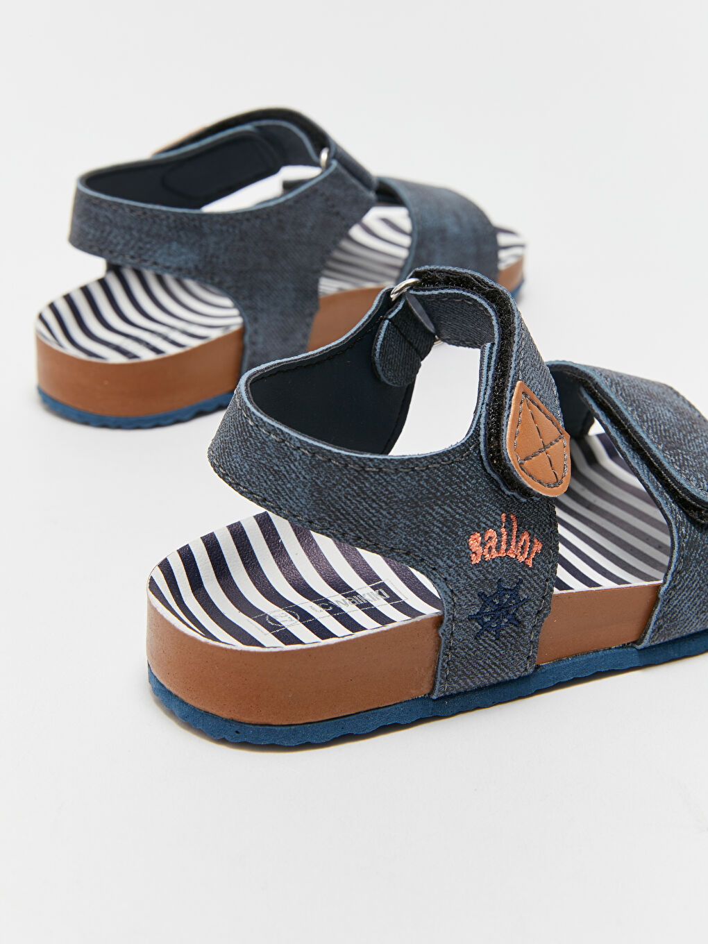 Сандалии для малышей мальчиков с двойной застежкой-липучкой-4