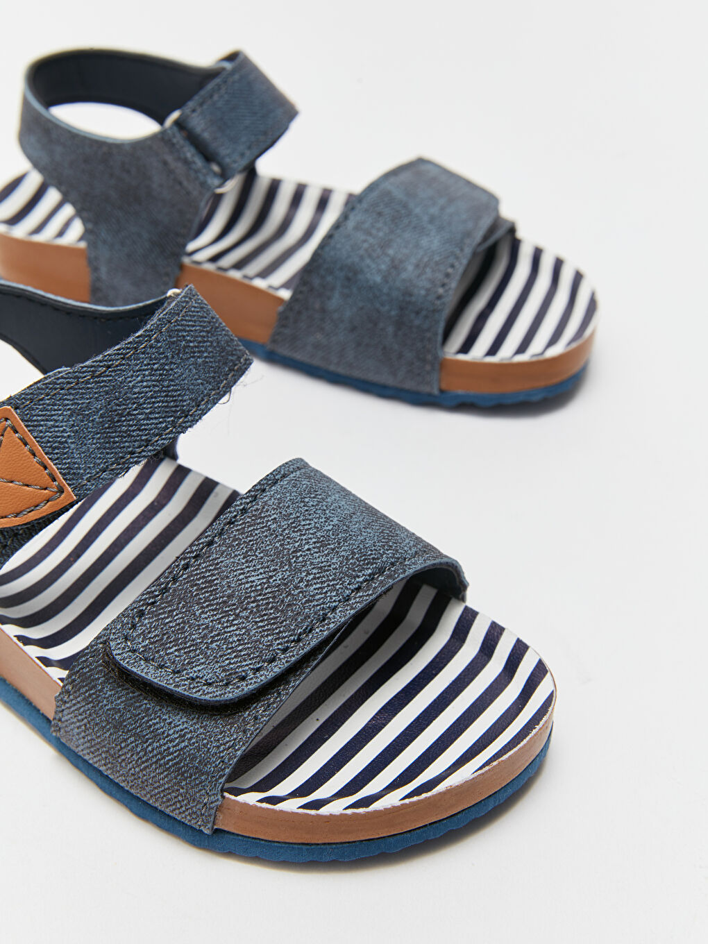 Сандалии для малышей мальчиков с двойной застежкой-липучкой-5