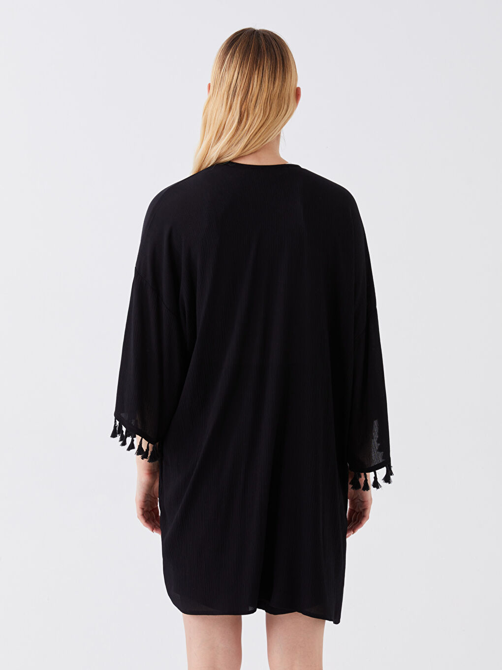 LC Waikiki Šal kragna Jednostavno Preveliko Ženski Kimono -S3GR97Z8-CVL