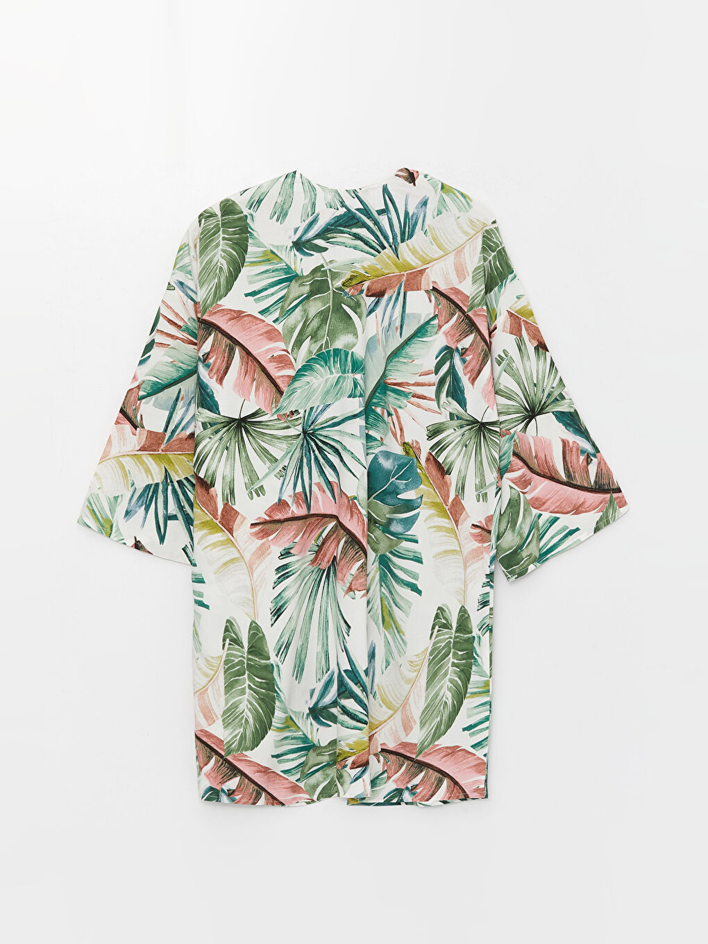 Shawl Collar Patterned Oversize Women's Kimono-6