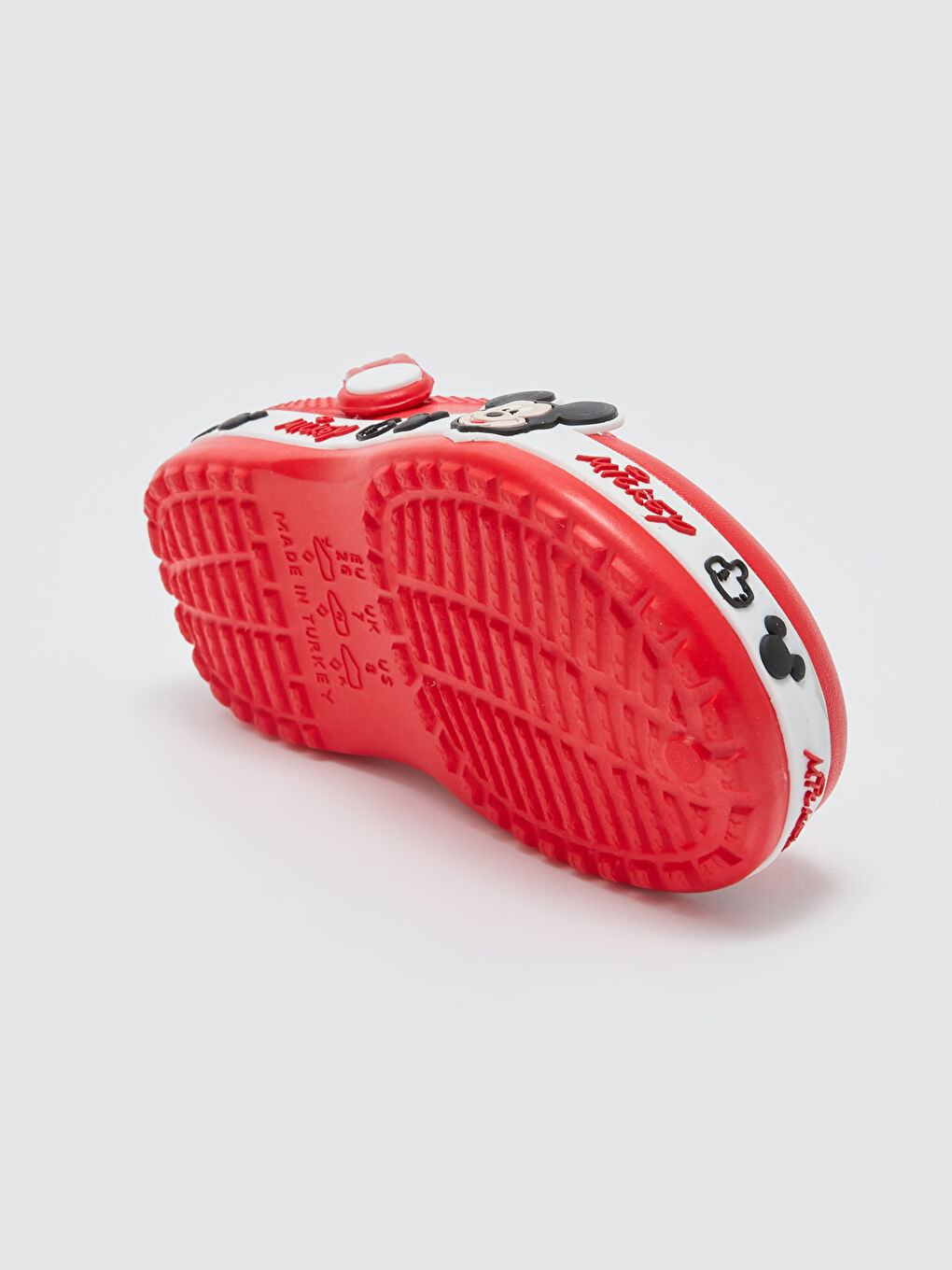 Kırmızı Mickey Mouse Lisanslı Patch Detaylı Erkek Bebek Plaj Sandaleti-3