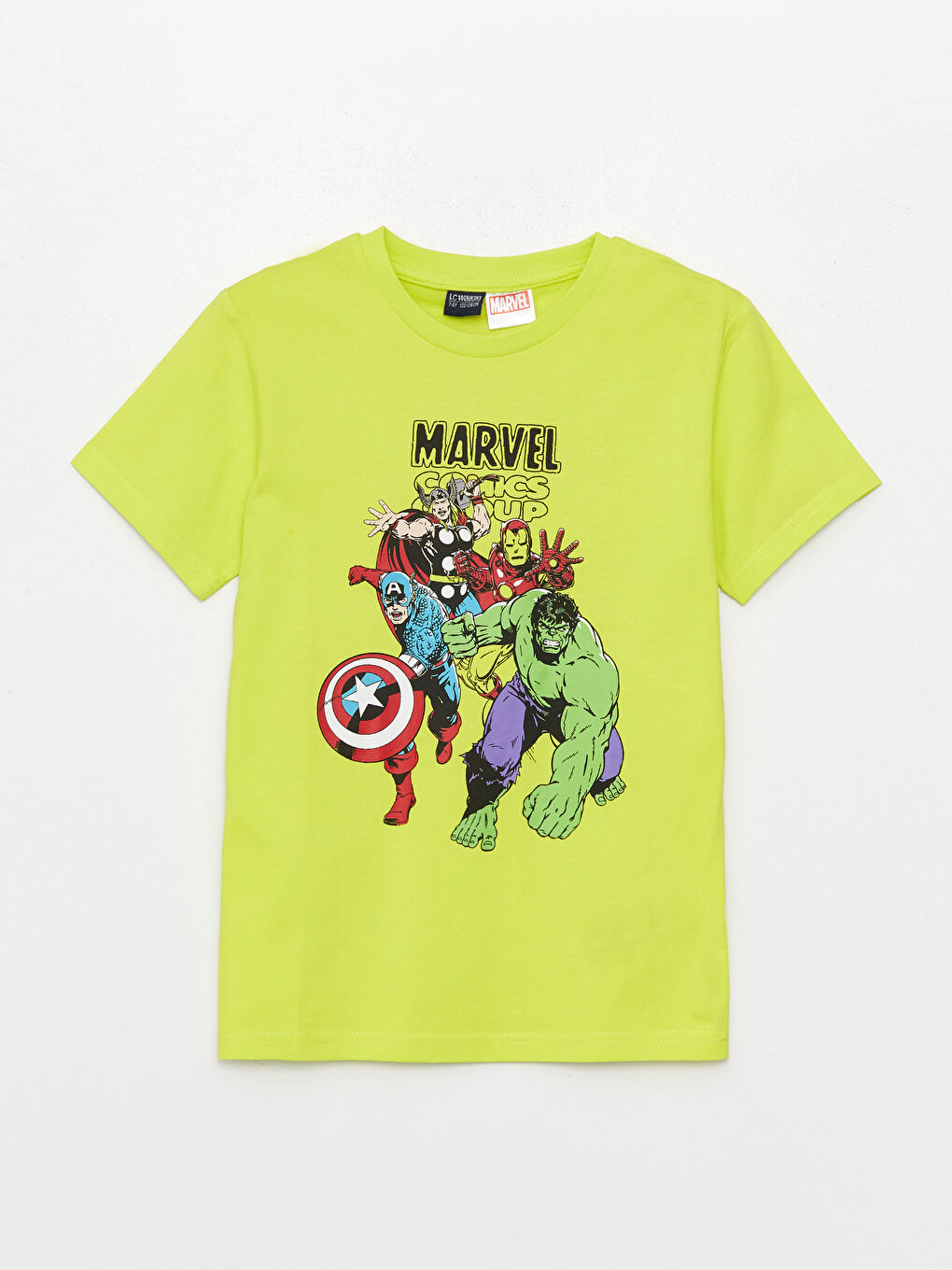 T-shirt et Shorts pour Garçons à Manches Courtes Imprimé Marvel Col Rond-1
