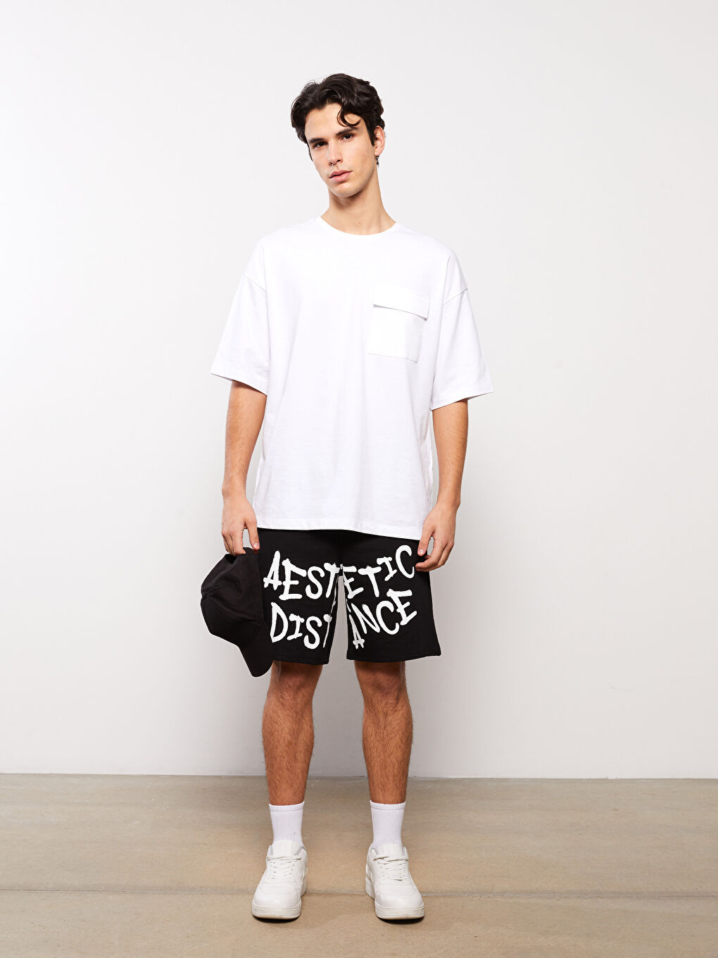 Slim Fit Men's Elastic Waist Shorts -S3GS32Z8-CVL