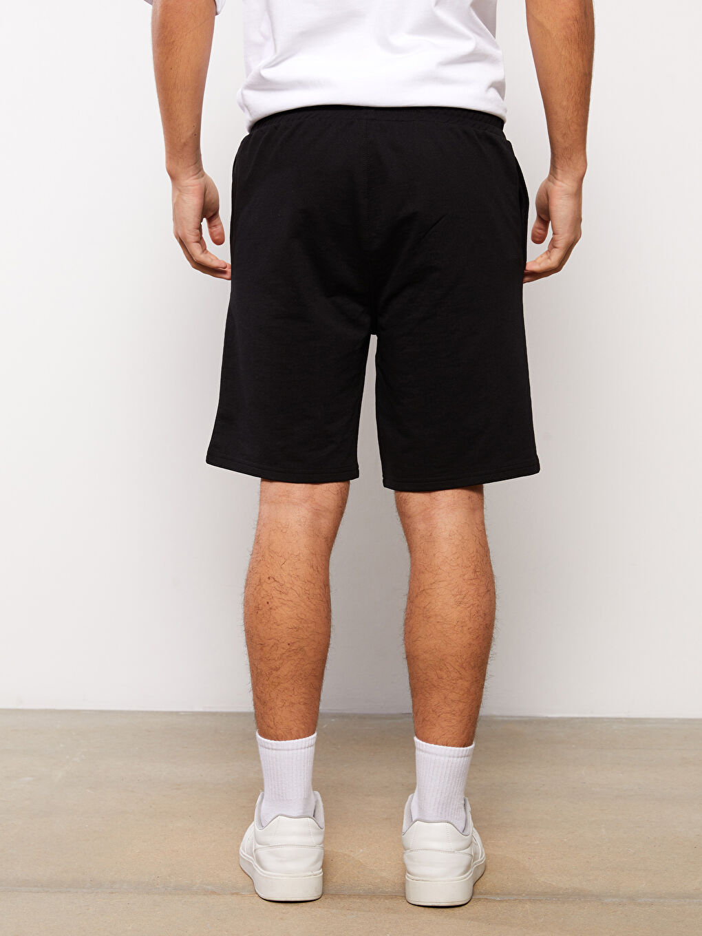 Slim Fit Men's Elastic Waist Shorts -S3GS32Z8-CVL
