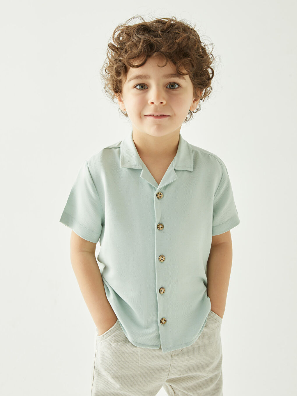 LCW baby Short Sleeve Baby Boys' Shirt -S3GS52Z1-G3L