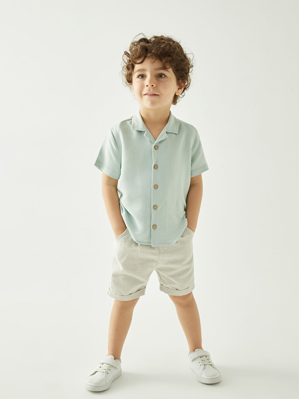LCW baby Short Sleeve Baby Boys' Shirt -S3GS52Z1-G3L