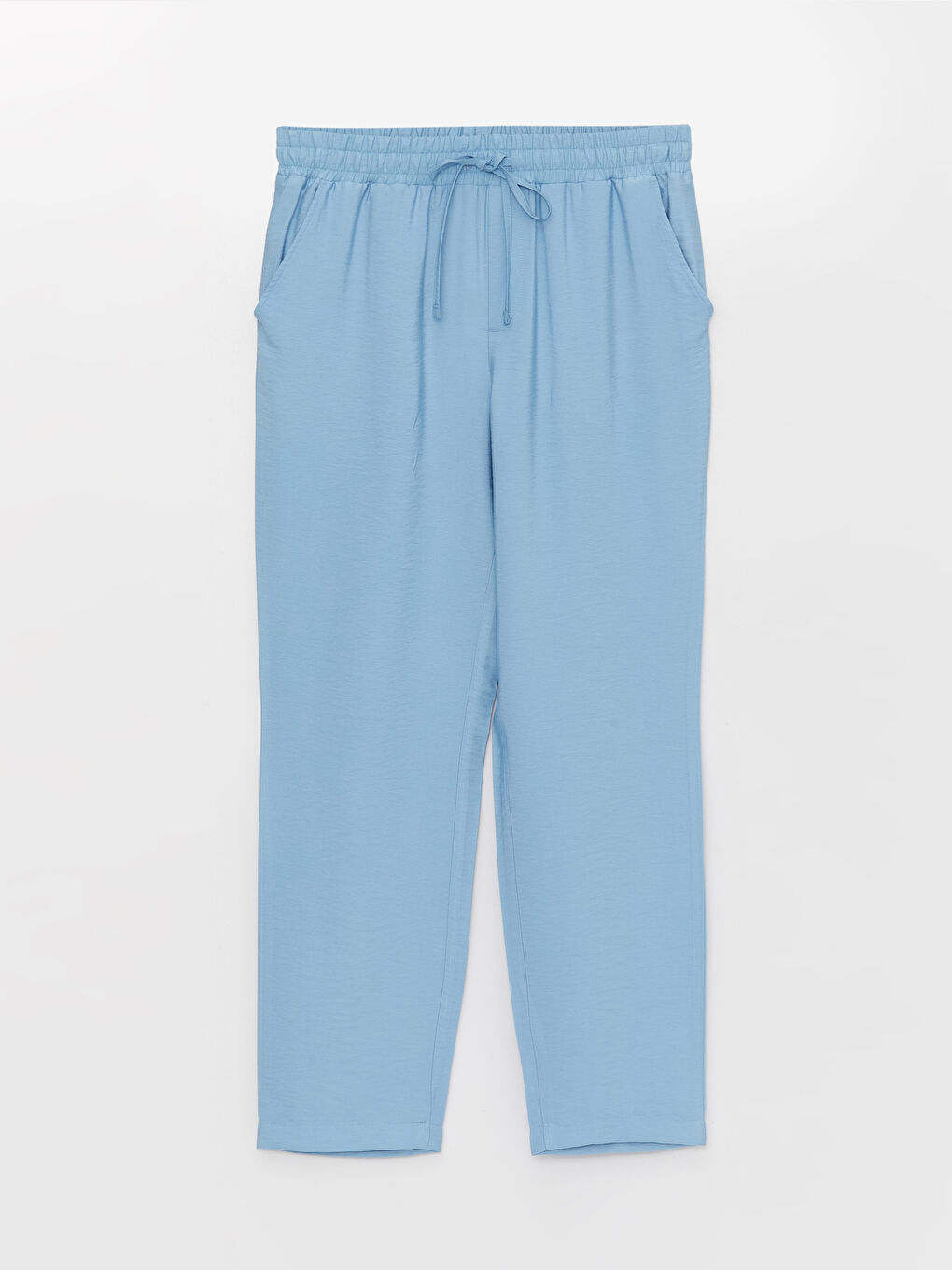 سروال حوامل مريح بقصة عادية و خصر مطاطي-5