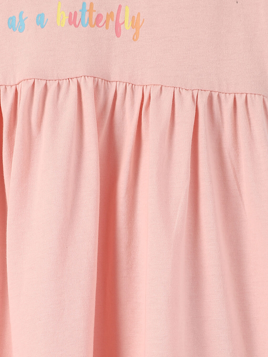 Crew Neck Printed Girls' Dress-3