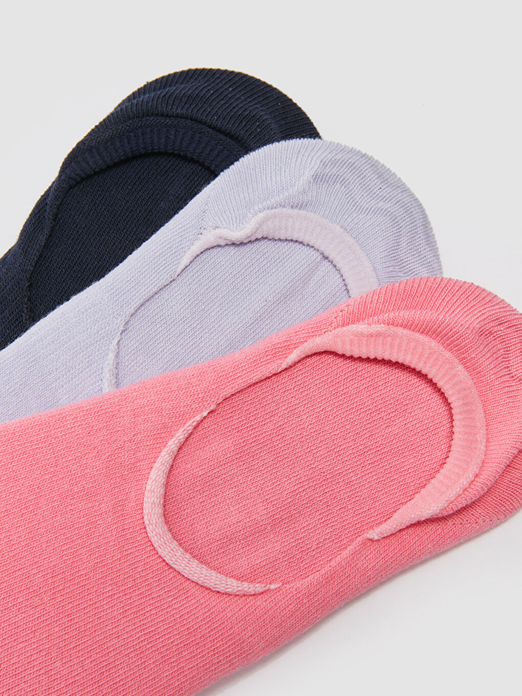 Women's Plain Invisible Socks 3-packs-3