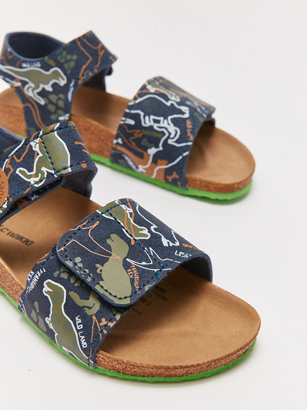 Sandale Imprimate cu Bandă Velcro pentru Băieți-2