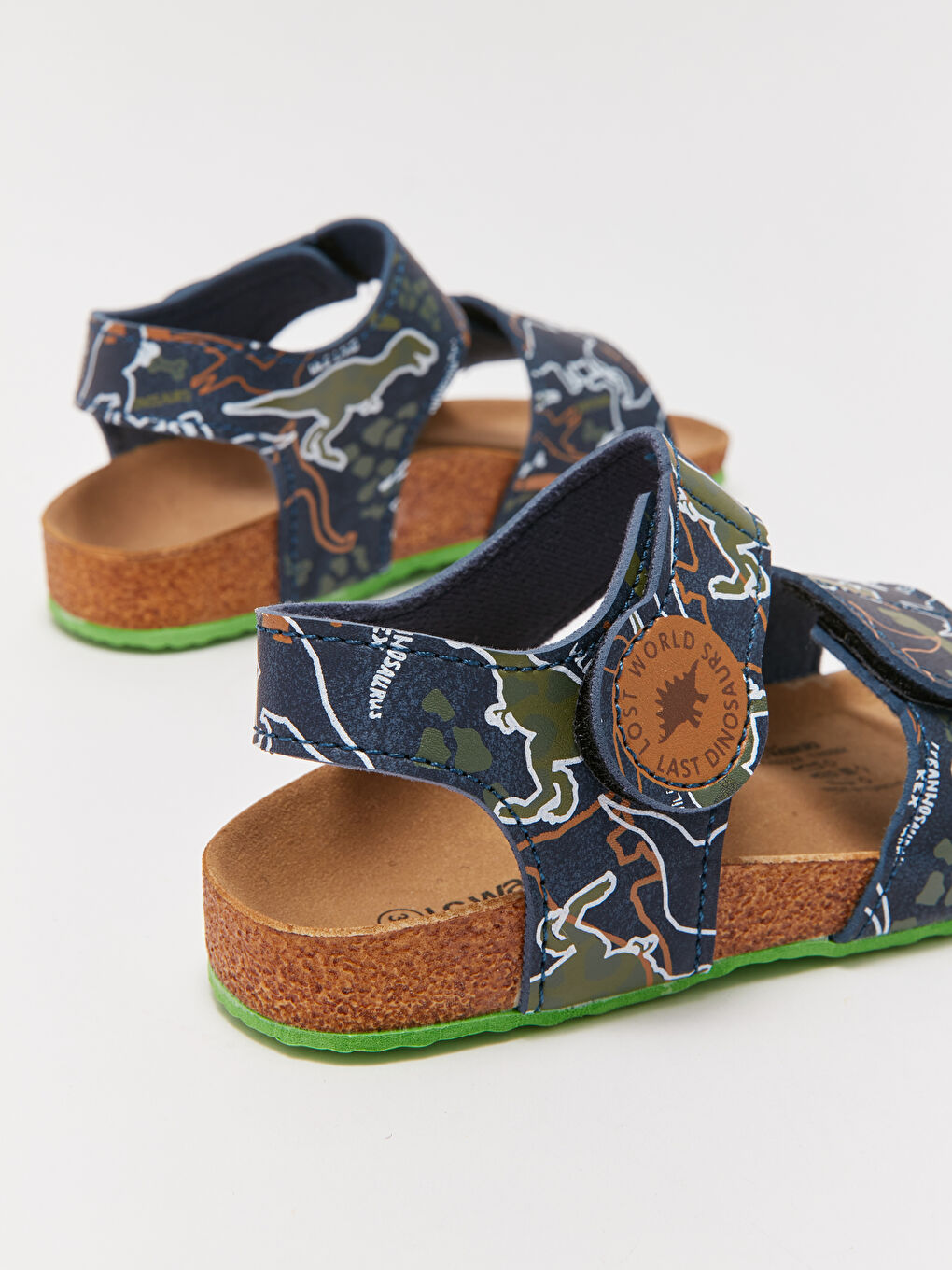 Sandale Imprimate cu Bandă Velcro pentru Băieți-4