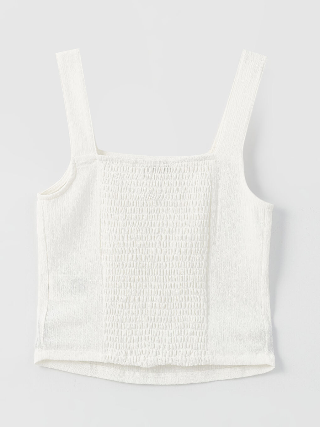 Square Collar Straight Strap Women's Crop -S3GT03Z8-R9J