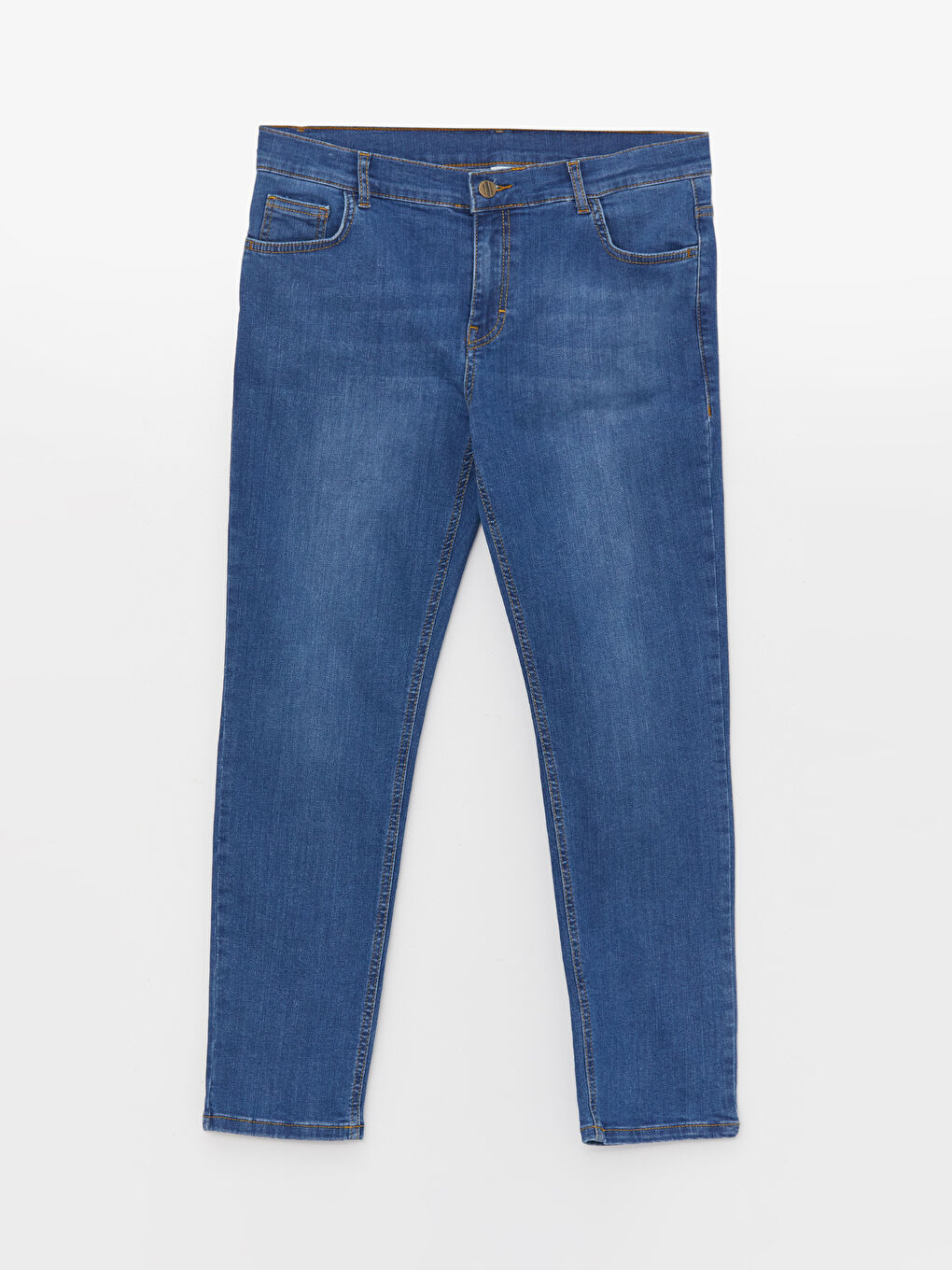 İndigo Beli Ayarlanabilir Lastikli Erkek Çocuk Jean Pantolon