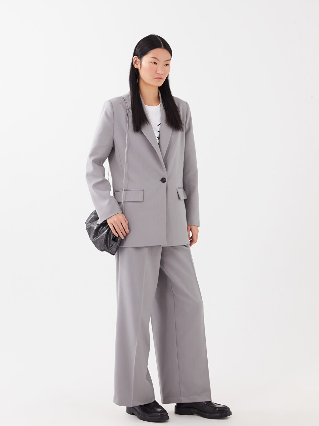 Siyah Simli Kadın Çapraz Çanta-3