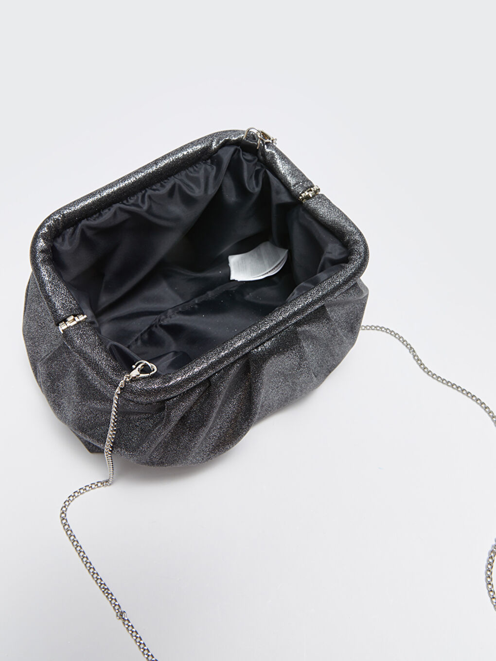 Siyah Simli Kadın Çapraz Çanta-7