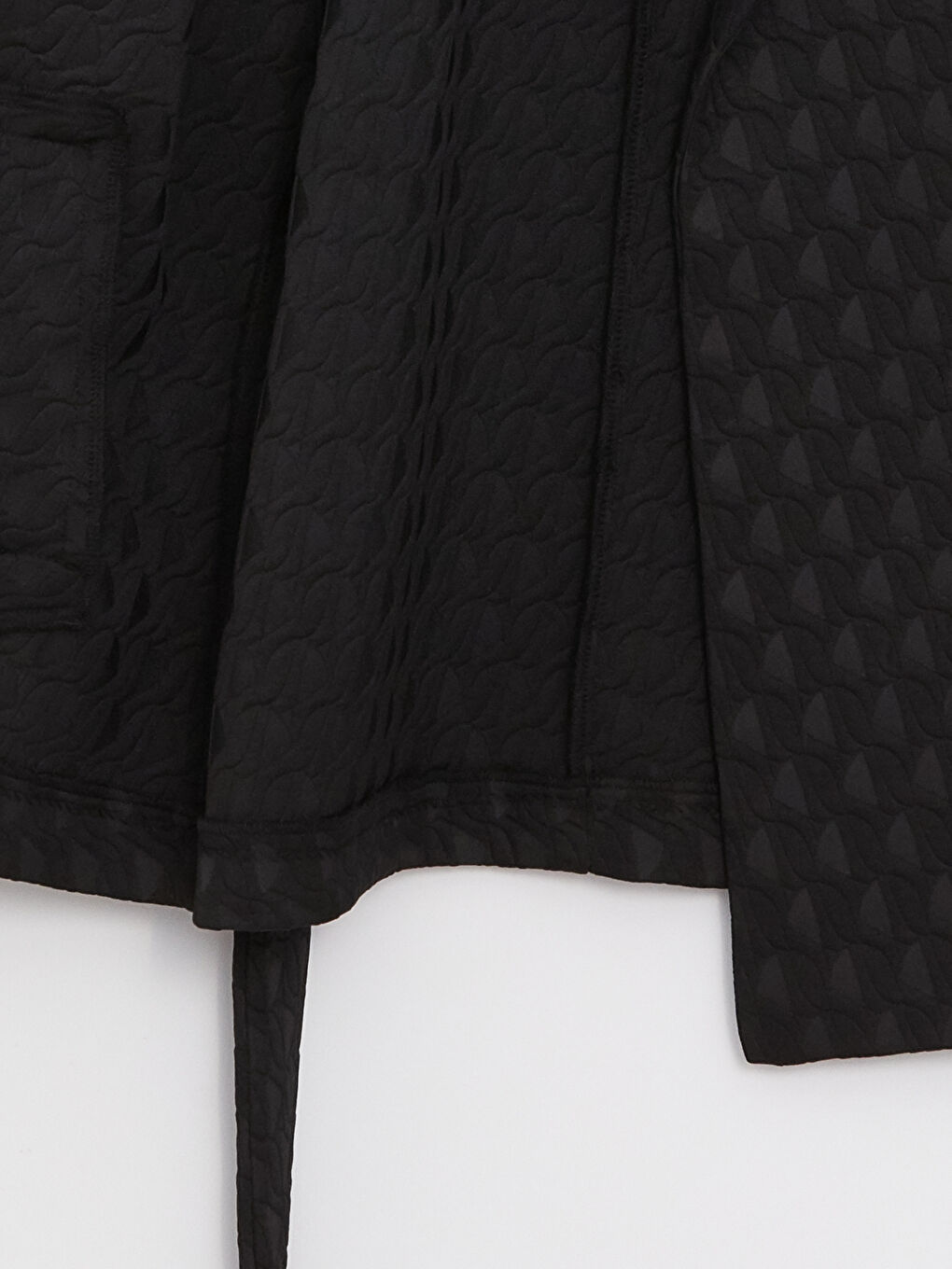 LCW Modest Jacket Collar Quilted Long Sleeve Women Trench Coat -S3GT31Z8-RQL
