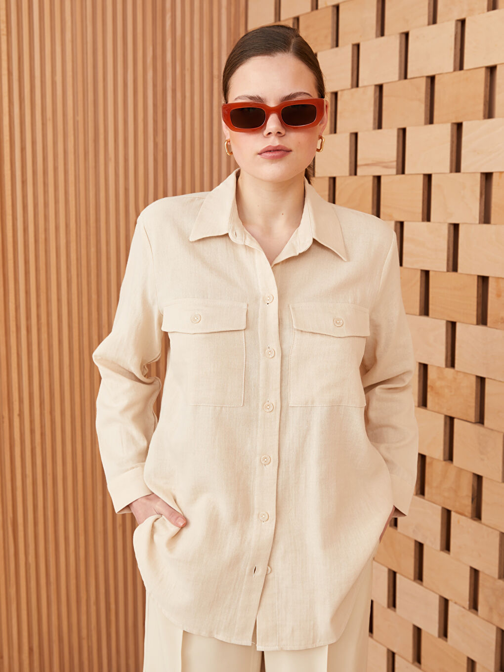 Plain Muslin Women's Shirt Tunic