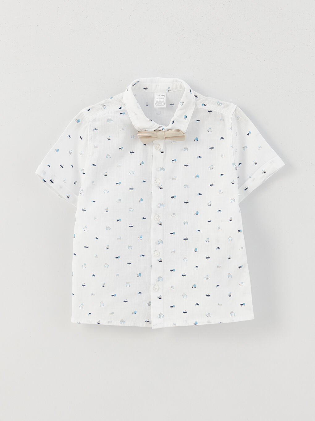 Short Sleeve Patterned Baby Boy Set of 4-1