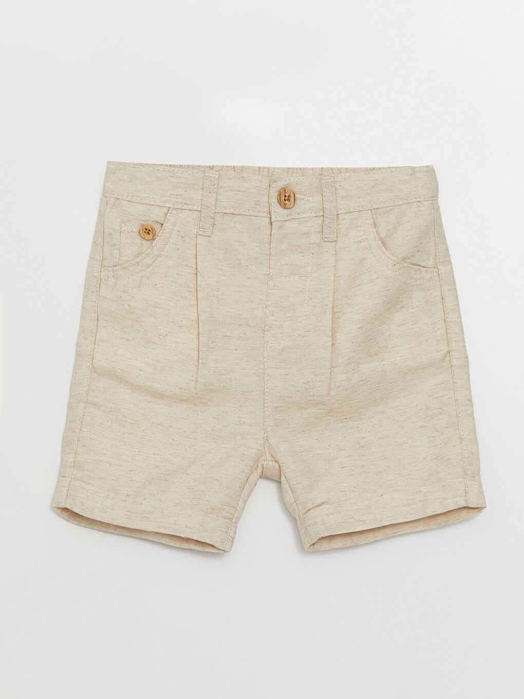 طقم ولادي شورت و قميص مخطط بأكمام قصيرة قطعتين-2