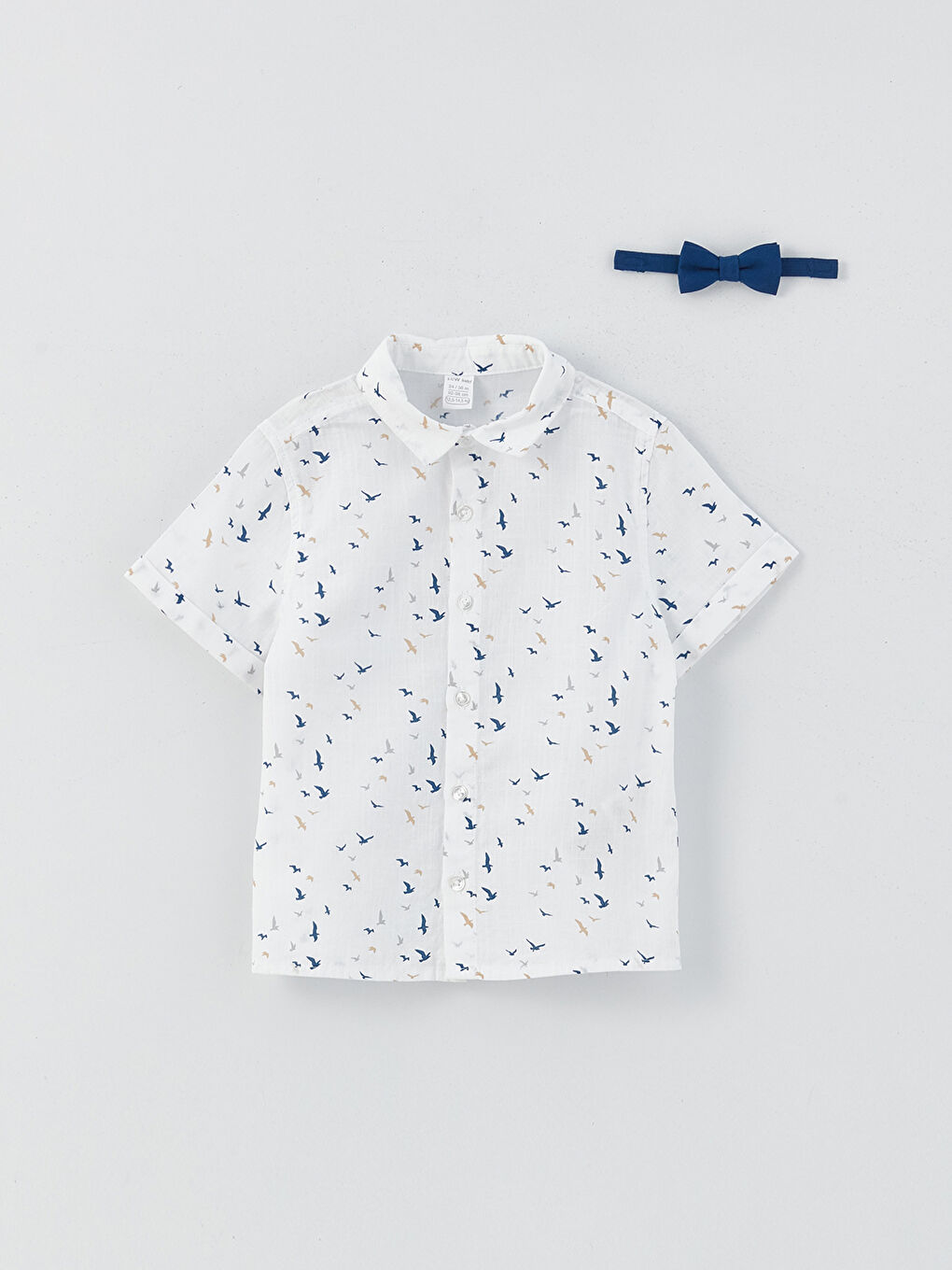 Beyaz Kısa Kollu Baskılı Erkek Bebek 4'lü Takım-2