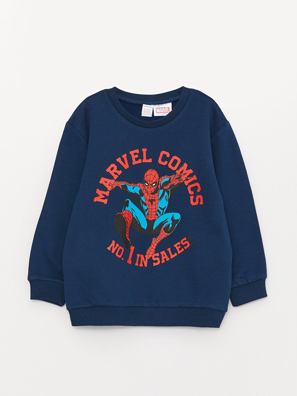 Crew Neck Long Sleeve Marvel Printed Baby Boy Sweatshirt -S3GT49Z1-HKC
