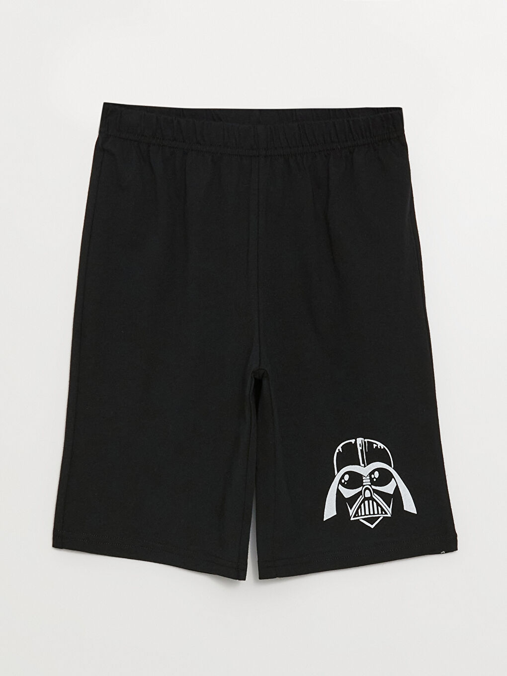 Antrasit Bisiklet Yaka Baskılı Kısa Kollu Erkek Çocuk Şortlu Pijama Takımı-2