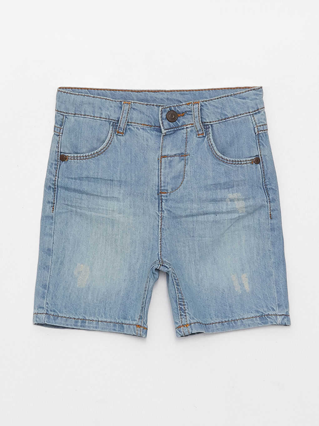 【AAKE】KINDER BERMUDA DENIM EDIKTED Xtra Long Low Rise Denim Bermuda Shorts - LIGHT BLUE