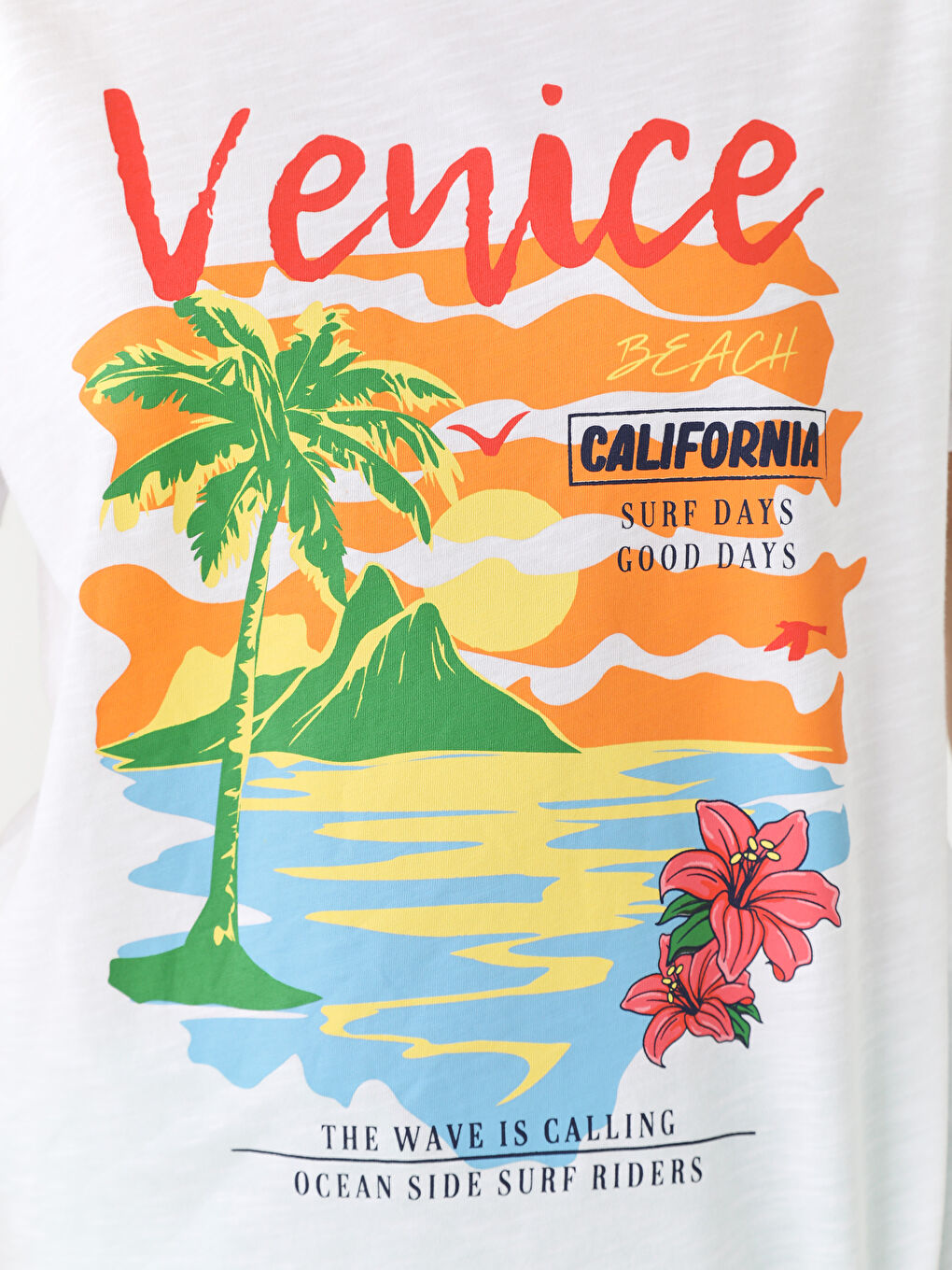 LCW Vision Crew Neck Printed Short Sleeve Women's T-Shirt -S3GU08Z8-Q6K