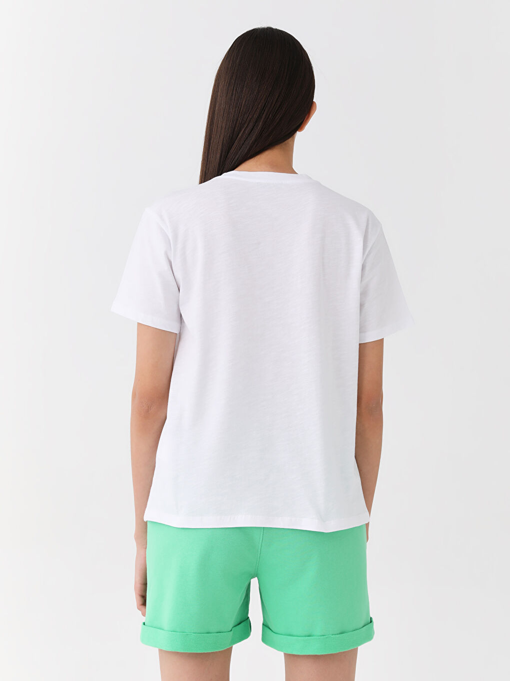 LCW Vision Crew Neck Printed Short Sleeve Women's T-Shirt -S3GU08Z8-Q6K