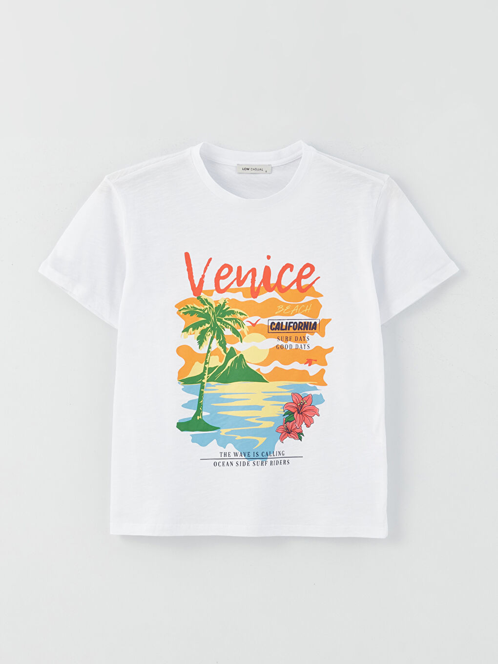LCW Vision Crew Neck Printed Short Sleeve Women's T-Shirt -S3GU08Z8-Q6K