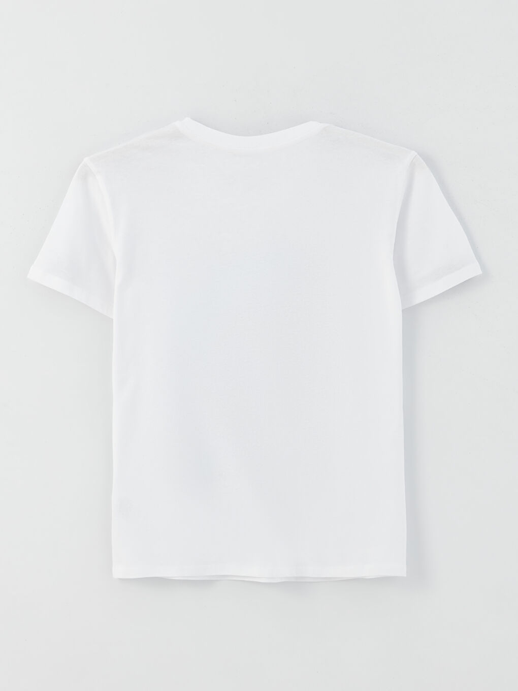 تيشيرت نسائي بأكمام قصيرة وياقة دائرية مطبوع-6