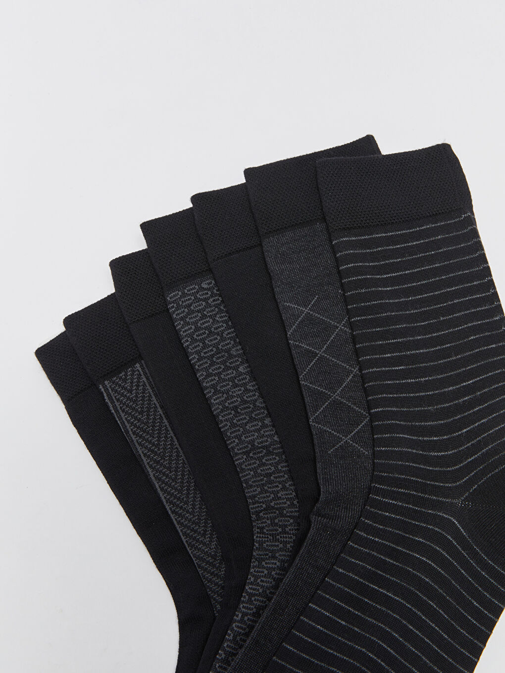 شرابات بامبو مطبوعة للرجال - ٧ عبوات-2