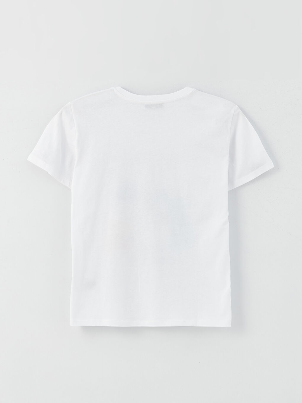 მრგვალი საყელო ნაბეჭდი მოკლე სახელო ქალებისთვის მაისური-6