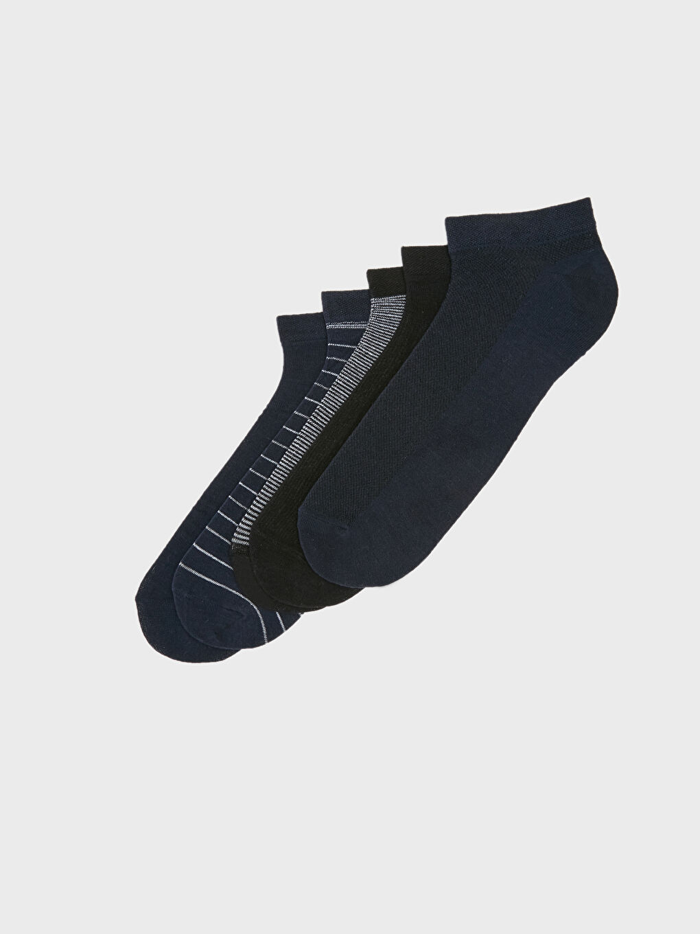 شرابات مخططة للرجال بامبو بوتيز ٥ قطع-1