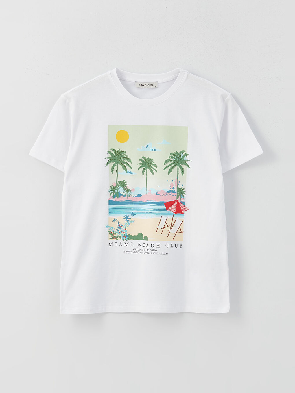 Crew Neck Printed Short Sleeve Women's T-Shirt-5