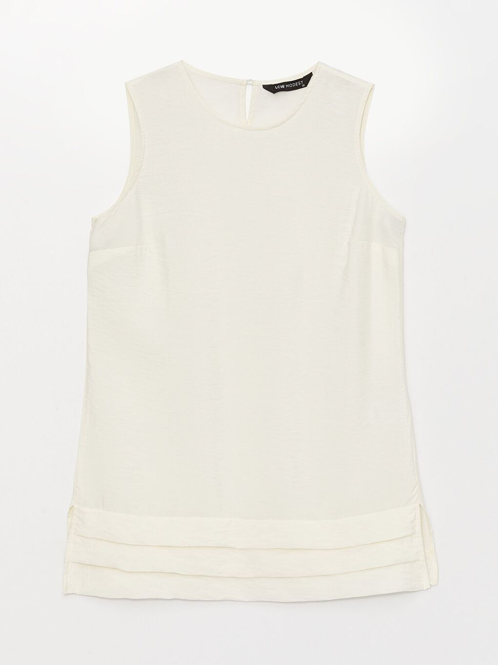 Women's Crew Neck Plain Tunic-5