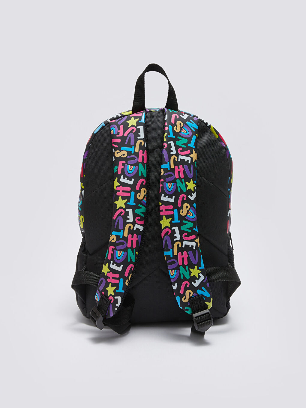 Siyah Desenli Kız Çocuk Sırt Çantası-2