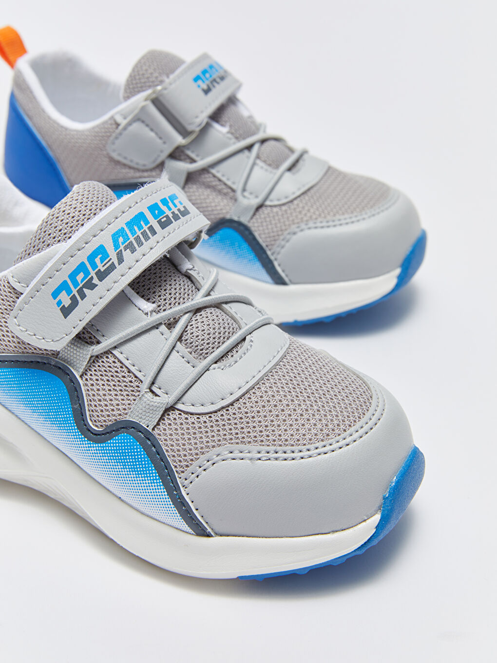 Gri Cırt Cırtlı Erkek Bebek Spor Ayakkabı-2