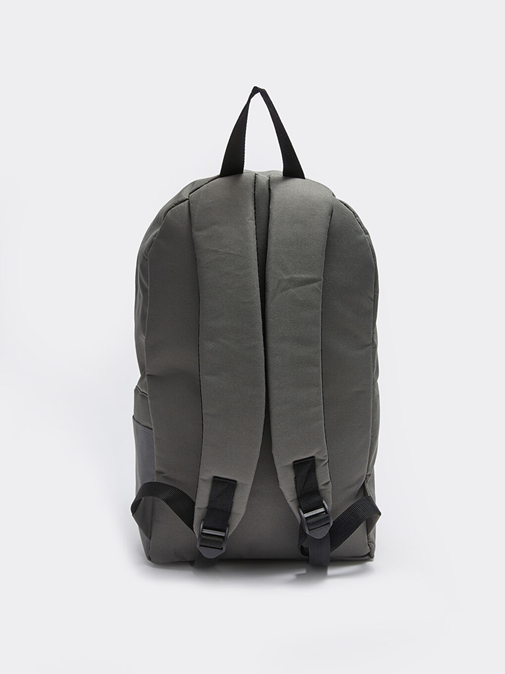 Gri Etiket Detaylı Erkek Sırt Çantası-4