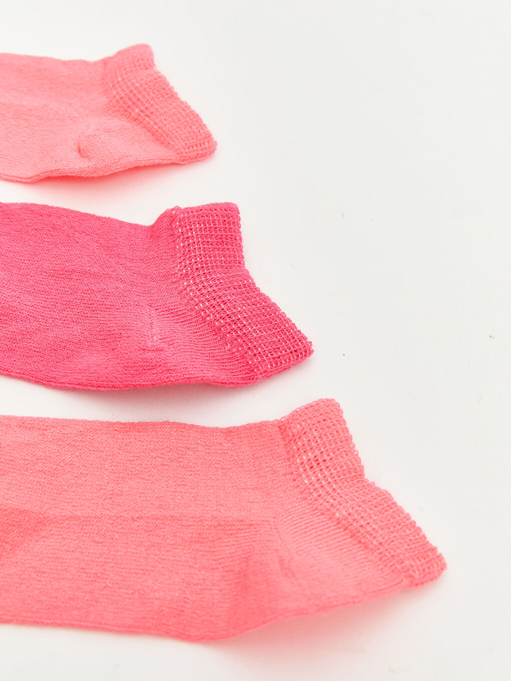 Karışık Basic Kız Çocuk Patik Çorap 3'lü-1